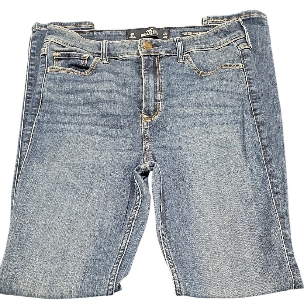 Hollister Women's Skinny Jeans - Denim Blue